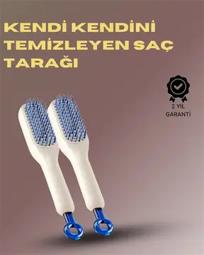 Kendini Temizleyen Masajlı Saç Tarağı – Anti-statik Ergonomik Tasarım