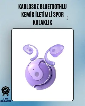 S05 Kablosuz Bluetooth 5.3 Kemik İletimli Spor Kulaklık – IPX4 Suya Dayanıklı 6 Saat Pil Ömrü