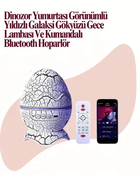Uzaktan Kumandalı USB Girişli Döner Projektör Lamba