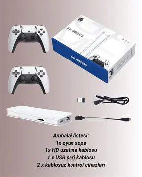 4K Destekli Bluetooth Retro Oyun Konsolu – M15 Modeli