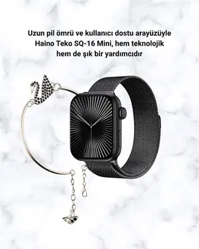 Akıllı Saat SQ-16 Mini Series 10 | Unisex Tasarım Sağlık ve Spor Takibi