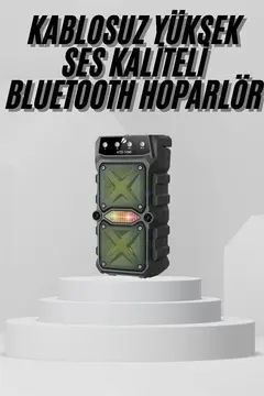 Bluetooth Hoparlör Yüksek Ses Kaliteli Büyük Boy Çift Çıkışlı Ses Bombası