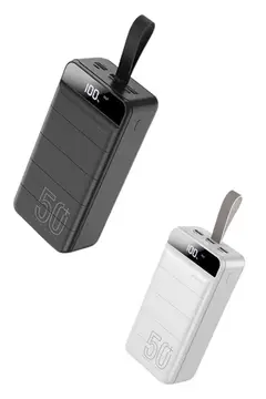 50.000 Mah Powerbank Turbo Hızlı Led Göstergeli Android İOS Uyumlu Taşınabilir Askılı
