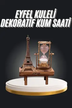 Eyfel Kuleli Kum Saati Dekoratif Hediyelik Eşya Retro Eyfel Kulesi