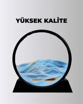 Zihin Açıcı Kum Manzarası – 3D Dinamik Kum Tablosu Dekoratif Dönüştükçe Yenilenen Sakinleştirici Sanat Eseri