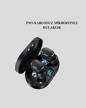 Bluetooth Kulaklık TWS Yüksek Ses Kaliteli Kesintisiz Dijital Göstergeli Kulaklık
