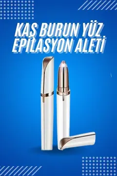 Tüy Kıl Alma Kaş Bıyık Unisex Yüz Bakım Epilasyon Aleti Pilli