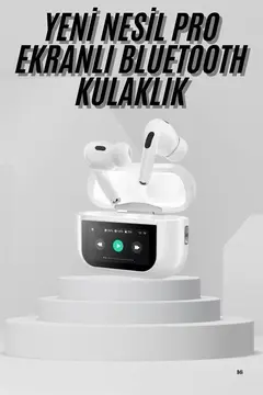 Dokunmatik Ekranlı Air Pro 2 ANC Kulaklık Kablosuz Çok Fonksiyonlu