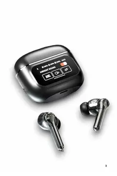 Yeni Nesil ANC Özellikli Çağrı Cevaplayan Dokunmatik Ekranlı Bluetooth Kulaklık Siyah
