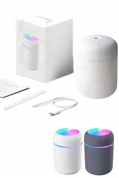 Humidifier LED Işıklı Mini Ortam Oda Kokusu Aromaterapi Buhardanlık