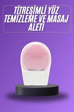 Titreşimli Yüz Masaj Aleti Titreşimli Makyaj Temizleme Cihazı