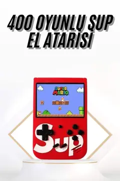Çocuklara Özel Taşınabilir Sup El Atarisi 400 Oyunlu Nostaljik Oyun Konsolu