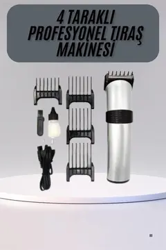 Hassas Ciltlere Özel Saç Sakal ve Vücut Kuaför Tipi Şarjlı Tıraş Makinesi