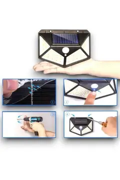 SENSÖRLÜ GÜNEŞ ENERJİLİ DUVAR LAMBASI