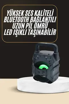 Bluetooth Hoparlör Android ve İOS Uyumlu Ses Bombası USB Girişli Taşınabilir