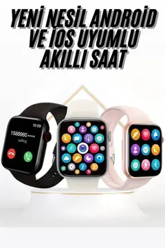 Akıllı Saat Uyku ve Sağlık Takibi Arama Cevaplama 44 MM Amoled Ekran