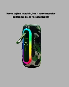 Kablosuz Hoparlör – Bluetooth 5.1 Güçlü Bas ve 10 Metre Menzil