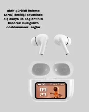 Powerbank Kutulu Dokunmatik Bluetooth Kulaklık – Gürültü Engelleme Suya Dayanıklı