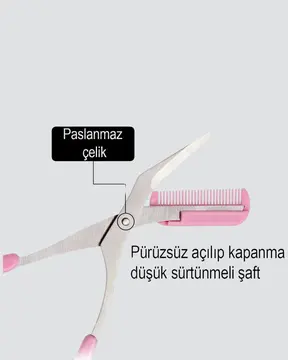 Kaş Şekillendirme Makası Taraklı – Hassas ve Güvenli Kesim