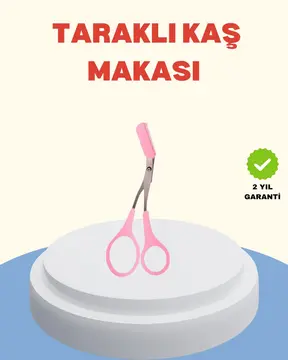 Profesyonel Taraklı Kaş Makası – Evde ve Salon Kullanımına Uygun