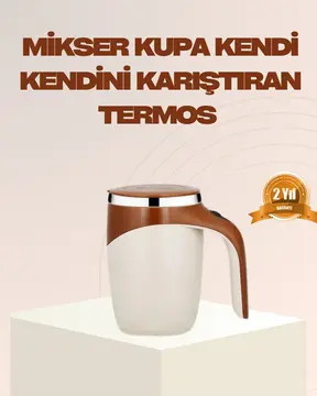 USB Şarjlı Manyetik Karıştırıcı Kupa – Otomatik Kahve Karıştırma Bardağı