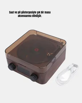 3-1 Arada Gece Lambalı Bluetooth Hoparlör – Saat Ekranlı Stereo Ses