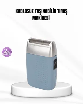 Taşınabilir Şarjlı Tıraş Makinesi – Kuru Kullanım Özel Sakal Başlıkları