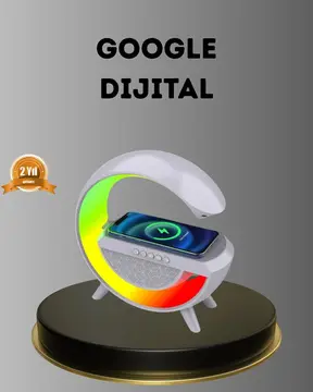 Bluetooth 5.0 Hoparlör – Kablosuz Şarj RGB Gece Lambası ve FM Radyo