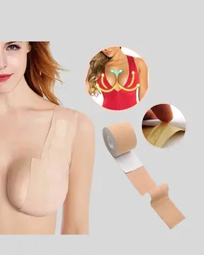 Suya Dayanıklı Görünmez Göğüs Bandı – Pamuklu ve Esnek Destek Bandı