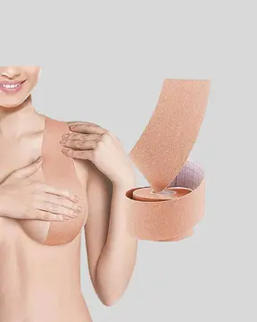 Suya Dayanıklı Görünmez Göğüs Bandı – Pamuklu ve Esnek Destek Bandı