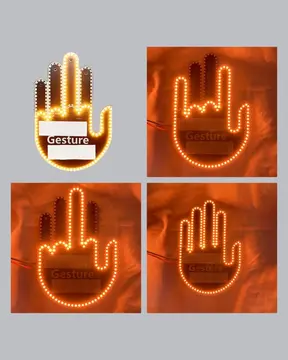 176 LED Amber Renkli El Hareketiyle Kontrol Edilen Motosiklet Dönüş Sinyali