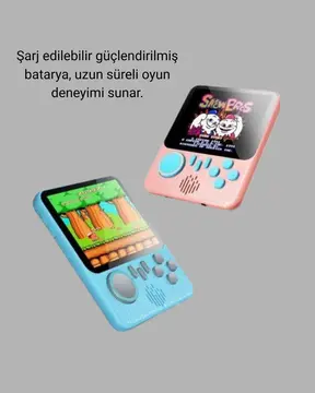 Taşınabilir Retro Oyun Konsolu – 3.5 İnç LCD 666 Klasik Oyun TV Destekli