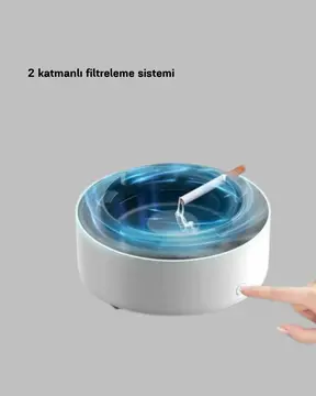 Hava Temizleyici Küllük – Sigara Dumanı Filtreli Sessiz Çalışan Şık Tasarım