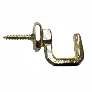 Vidalı Kanca, Askı Büyük - 15x23mm, Siyah - 100 Adet