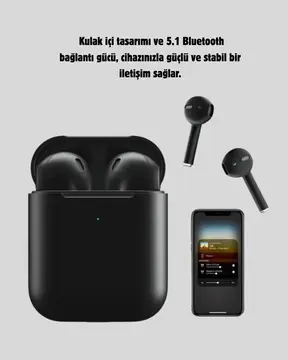 Tws Pro 5 3D HD Ses Bluetooth Kulaklık – Kablosuz Ergonomik Şarj Kutulu Gürültü Engelleme