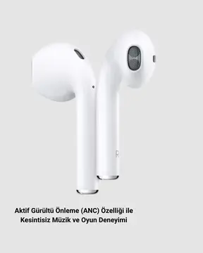 Aktif Gürültü Önlemeli RGB Işıklı Kablosuz Kulak Üstü Kulaklık