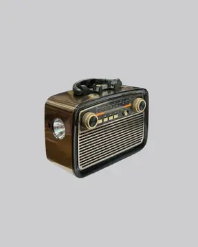 LED’li Nostaljik Bluetooth Hoparlör – Vintage Tasarım Ahşap Doku