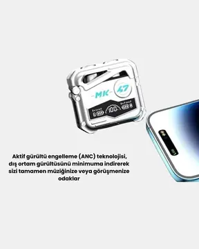 IPX5 Su Geçirmez Kablosuz Bluetooth Kulaklık – Powerbank Şarj Kutulu Düşük Gecikmeli Oyun Modu