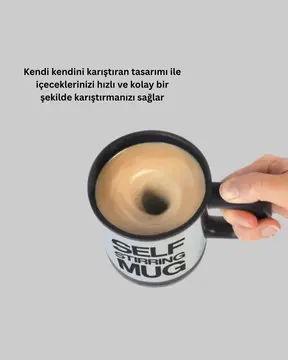 Akıllı Kendi Kendini Karıştıran Termal Kupa – Paslanmaz Çelik
