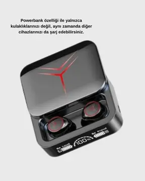 Powerbank Özellikli Bluetooth Kablosuz Kulaklık – Dokunmatik Kontrol Uzun Pil Ömrü Ergonomik Tasarım