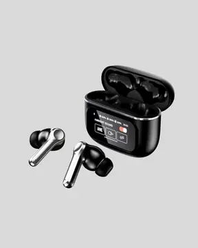 Bluetooth 5.3 ANC Kablosuz Kulaklık – Dokunmatik Kontrol Dijital Ekran ve Uzun Pil Ömrü