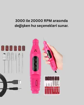 12v Çok Fonksiyonlu Tırnak Bakım Cihazı
