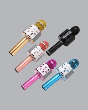Taşınabilir Karaoke Mikrofon – Bluetooth USB ve AUX Girişli