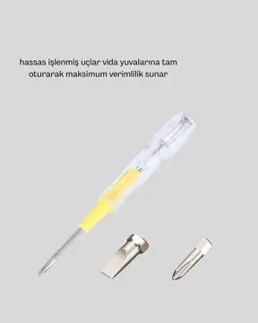 Neon Işıklı Elektrik Kontrol Kalemi