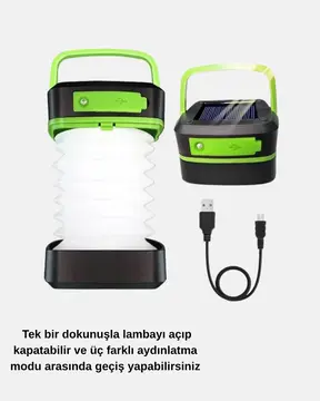 Şarjlı LED Lamba – Dokunmatik Sensörlü 3 Kademeli Parlaklık