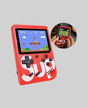 SUP Retro El Konsolu – 500 Oyun TV Bağlantılı 3 İnç Ekranlı Şarjlı Mini Atari