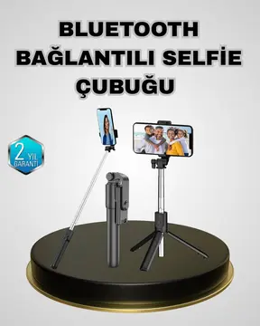 Bluetooth Selfie Çubuğu – Kablosuz Hafif ve Yüksek Çözünürlüklü Çekim İçin