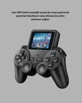 Atari S10 Retro Oyun Konsolu – 520 Klasik Oyun Taşınabilir Tasarım Nostaljik Oyun Deneyimi