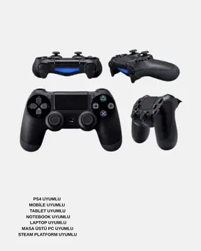 PS4 Kablosuz Oyun Kolu V2 – Bluetooth Bağlantılı Titreşimli PC ve Mobil Uyumlu