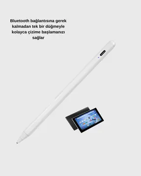 Akıllı Dokunmatik Kalem – Type-C Şarjlı Manyetik Apple Pencil Alternatifi Stylus Pen